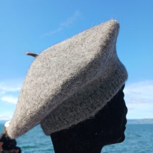 Béret en alpaga feutré